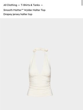 Aritzia Wilfred Smooth Matter™ Wylder Halter Top SMALL